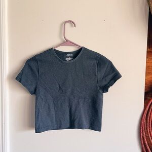 NWOT Gray Crop Top